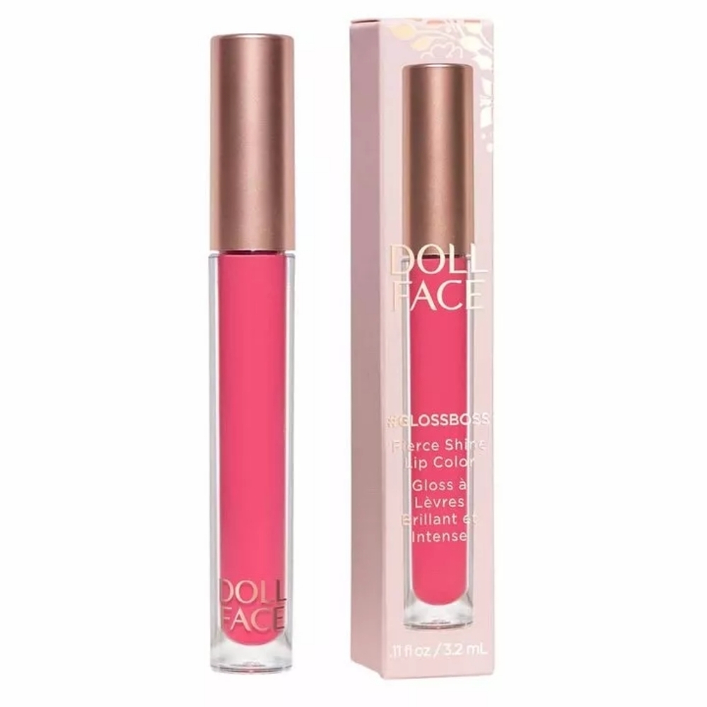 Doll Face Gloss Boss Fierce Shine Lip Gloss Pink GB-03 Beautiful High Shine
